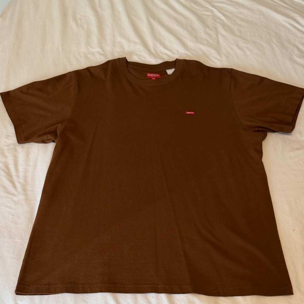 Supreme Small box logo Chocolate Brown Short Sleeve Tee